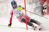 Benjamin Raich of Austria skiing in first run of last Men slalom race of Audi FIS alpine skiing World Cup, which was held on Gudiberg course in Garmisch-Partenkirchen, Germany. Last slalom race of Men Audi FIS Alpine skiing World Cup 2009-10, was held on Saturday, 13th of March 2010 in Garmisch-Partenkirchen, Germany.
