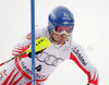 Benjamin Raich of Austria skiing in first run of last Men slalom race of Audi FIS alpine skiing World Cup, which was held on Gudiberg course in Garmisch-Partenkirchen, Germany. Last slalom race of Men Audi FIS Alpine skiing World Cup 2009-10, was held on Saturday, 13th of March 2010 in Garmisch-Partenkirchen, Germany.

