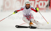 Manfred Pranger of Austria skiing in first run of last Men slalom race of Audi FIS alpine skiing World Cup, which was held on Gudiberg course in Garmisch-Partenkirchen, Germany. Last slalom race of Men Audi FIS Alpine skiing World Cup 2009-10, was held on Saturday, 13th of March 2010 in Garmisch-Partenkirchen, Germany.
