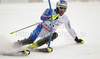 Michael Janyk of Canada skiing in first run of last Men slalom race of Audi FIS alpine skiing World Cup, which was held on Gudiberg course in Garmisch-Partenkirchen, Germany. Last slalom race of Men Audi FIS Alpine skiing World Cup 2009-10, was held on Saturday, 13th of March 2010 in Garmisch-Partenkirchen, Germany.
