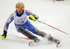 Mattias Hargin of Sweden skiing in first run of last Men slalom race of Audi FIS alpine skiing World Cup, which was held on Gudiberg course in Garmisch-Partenkirchen, Germany. Last slalom race of Men Audi FIS Alpine skiing World Cup 2009-10, was held on Saturday, 13th of March 2010 in Garmisch-Partenkirchen, Germany.
