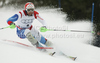 Silvan Zurbriggen of Switzerland skiing in second run of last Men slalom race of Audi FIS alpine skiing World Cup, which was held on Gudiberg course in Garmisch-Partenkirchen, Germany. Last slalom race of Men Audi FIS Alpine skiing World Cup 2009-10, was held on Saturday, 13th of March 2010 in Garmisch-Partenkirchen, Germany.
