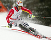 Felix Neureuther of Germany skiing in second run of last Men slalom race of Audi FIS alpine skiing World Cup, which was held on Gudiberg course in Garmisch-Partenkirchen, Germany. Last slalom race of Men Audi FIS Alpine skiing World Cup 2009-10, was held on Saturday, 13th of March 2010 in Garmisch-Partenkirchen, Germany.
