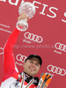  celebrates overall slalom World cup victory after last Men slalom race of Audi FIS alpine skiing World Cup, which was held on Gudiberg course in Garmisch-Partenkirchen, Germany. Last slalom race of Men Audi FIS Alpine skiing World Cup 2009-10, was held on Saturday, 13th of March 2010 in Garmisch-Partenkirchen, Germany.
