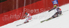 Elisabeth Goergl of Austria (L) and Lucie Hrstkova of Czech (R) skiing in team race of Audi FIS alpine skiing World Cup, which was held on Kandahar course in Garmisch-Partenkirchen, Germany. Team race of Audi FIS Alpine skiing World Cup 2009-10, was held on Sunday, 14th of March 2010 in Garmisch-Partenkirchen, Germany.
