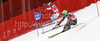 Krystof Kryzl of Czech (R) and Sandro Viletta of Switzerland (L) skiing in team race of Audi FIS alpine skiing World Cup, which was held on Kandahar course in Garmisch-Partenkirchen, Germany. Team race of Audi FIS Alpine skiing World Cup 2009-10, was held on Sunday, 14th of March 2010 in Garmisch-Partenkirchen, Germany.
