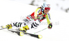 Kathrin Hoelzl of Germany skiing in first run of Women giant slalom race of Audi FIS alpine skiing World Cup in Soelden, Austria. First giant slalom race of Women Audi FIS Alpine skiing World Cup 2010-11, was held on Saturday, 23rd of October 2010, on Rettenbach glacier above Soelden, Austria.
