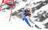 Manuela Moelgg of Italy skiing in first run of Women giant slalom race of Audi FIS alpine skiing World Cup in Soelden, Austria. First giant slalom race of Women Audi FIS Alpine skiing World Cup 2010-11, was held on Saturday, 23rd of October 2010, on Rettenbach glacier above Soelden, Austria.
