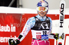 Lindsey Vonn of USA reacts in finish of second run of Women giant slalom race of Audi FIS alpine skiing World Cup in Soelden, Austria. First giant slalom race of Women Audi FIS Alpine skiing World Cup 2010-11, was held on Saturday, 23rd of October 2010, on Rettenbach glacier above Soelden, Austria.

