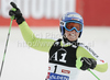 Winner Viktoria Rebensburg of Germany reacts in finish of second run of Women giant slalom race of Audi FIS alpine skiing World Cup in Soelden, Austria. First giant slalom race of Women Audi FIS Alpine skiing World Cup 2010-11, was held on Saturday, 23rd of October 2010, on Rettenbach glacier above Soelden, Austria. <br>  <br> 
