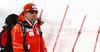 Finnish coach Sergej Poljsak before first run of Men giant slalom race of Audi FIS alpine skiing World Cup in Soelden, Austria. First giant slalom race of Men Audi FIS Alpine skiing World Cup 2010-11, was held on Sunday, 24th of October 2010, on Rettenbach glacier above Soelden, Austria.