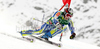 Janez Jazbec of Slovenia skiing in first run of Men giant slalom race of Audi FIS alpine skiing World Cup in Soelden, Austria. First giant slalom race of Men Audi FIS Alpine skiing World Cup 2010-11, was held on Sunday, 24th of October 2010, on Rettenbach glacier above Soelden, Austria.
