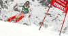 Andreas Romar of Finland skiing in first run of Men giant slalom race of Audi FIS alpine skiing World Cup in Soelden, Austria. First giant slalom race of Men Audi FIS Alpine skiing World Cup 2010-11, was held on Sunday, 24th of October 2010, on Rettenbach glacier above Soelden, Austria.
