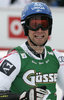 Benjamin Raich of Austria reacts in finish of first run of Men giant slalom race of Audi FIS alpine skiing World Cup in Soelden, Austria. First giant slalom race of Men Audi FIS Alpine skiing World Cup 2010-11, was held on Sunday, 24th of October 2010, on Rettenbach glacier above Soelden, Austria.
