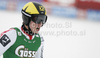 Marcel Hirscher of Austria reacts in finish of first run of Men giant slalom race of Audi FIS alpine skiing World Cup in Soelden, Austria. First giant slalom race of Men Audi FIS Alpine skiing World Cup 2010-11, was held on Sunday, 24th of October 2010, on Rettenbach glacier above Soelden, Austria.
