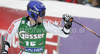 Jean-Baptiste Grange of France reacts in finish of first run of Men giant slalom race of Audi FIS alpine skiing World Cup in Soelden, Austria. First giant slalom race of Men Audi FIS Alpine skiing World Cup 2010-11, was held on Sunday, 24th of October 2010, on Rettenbach glacier above Soelden, Austria.
