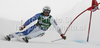 Davide Simoncelli of Italy skiing in first run of Men giant slalom race of Audi FIS alpine skiing World Cup in Soelden, Austria. First giant slalom race of Men Audi FIS Alpine skiing World Cup 2010-11, was held on Sunday, 24th of October 2010, on Rettenbach glacier above Soelden, Austria.
