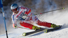 PALANDER Kalle (FIN)  attacks a control gate whilst competing in  the FIS alpine skiing world cup giant slalom race on the Bellevarde race piste Val dIsere.
