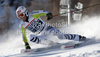 DOPFER Fritz (GER)  speeds down the course whilst competing in  the FIS alpine skiing world cup giant slalom race on the Bellevarde race piste Val dIsere.
