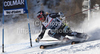 HAUGEN Leif Kristian (NOR) attacks a control gate whilst competing in  the FIS alpine skiing world cup giant slalom race on the Bellevarde race piste Val dIsere.
