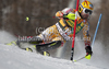  COUSINEAU Julien CAN attacks a control gate whilst competing in the FIS alpine skiing world cup slalom race on the Bellevarde race piste Val dIsere.
