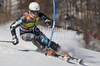  MYHRE Lars Elton NOR  attacks a control gate whilst competing in the FIS alpine skiing world cup slalom race on the Bellevarde race piste Val dIsere.
