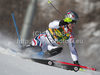  LIZEROUX Julien FRA  attacks a control gate  whilst competing in the FIS alpine skiing world cup slalom race on the Bellevarde race piste Val dIsere.
