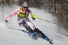 LIZEROUX Julien FRA  attacks a control gate whilst competing in the FIS alpine skiing world cup slalom race on the Bellevarde race piste Val dIsere.
