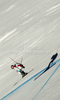 Didier Cuche of Switzerland skiing in second training of Men downhill race of Audi FIS alpine skiing World Cup in Val Gardena, Italy. Second training of downhill race of Men Audi FIS Alpine skiing World Cup 2010-11, was held on Thursday, 16th of December 2010, on Saslong course in Val Gardena, Italy.
