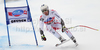 Fifth placed Romed Baumann of Austria skiing in Men Super-G race of Audi FIS alpine skiing World Cup in Val Gardena, Italy. Super-G race of Men Audi FIS Alpine skiing World Cup 2010-11, was held on Friday, 17th of December 2010, on Saslong course in Val Gardena, Italy.
