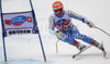 Patrik Jaerbyn of Sweden skiing in Men Super-G race of Audi FIS alpine skiing World Cup in Val Gardena, Italy. Super-G race of Men Audi FIS Alpine skiing World Cup 2010-11, was held on Friday, 17th of December 2010, on Saslong course in Val Gardena, Italy.
