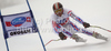 Alexandre Bouillot of France skiing in Men Super-G race of Audi FIS alpine skiing World Cup in Val Gardena, Italy. Super-G race of Men Audi FIS Alpine skiing World Cup 2010-11, was held on Friday, 17th of December 2010, on Saslong course in Val Gardena, Italy.
