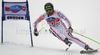 Johan Clarey of France skiing in Men Super-G race of Audi FIS alpine skiing World Cup in Val Gardena, Italy. Super-G race of Men Audi FIS Alpine skiing World Cup 2010-11, was held on Friday, 17th of December 2010, on Saslong course in Val Gardena, Italy.
