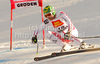 Fourth placed Klaus Kroell of Austria skiing in Men downhill race of Audi FIS alpine skiing World Cup in Val Gardena, Italy. Downhill race of Men Audi FIS Alpine skiing World Cup 2010-11, was held on Saturday, 18th of December 2010, on Saslong course in Val Gardena, Italy.
