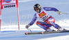 Ed Drake of Great Britain skiing in Men downhill race of Audi FIS alpine skiing World Cup in Val Gardena, Italy. Downhill race of Men Audi FIS Alpine skiing World Cup 2010-11, was held on Saturday, 18th of December 2010, on Saslong course in Val Gardena, Italy.
