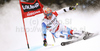 Didier Cuche of Switzerland skiing in first run of Men giant slalom race of Audi FIS alpine skiing World Cup in Alta Badia, Italy. Giant slalom race of Men Audi FIS Alpine skiing World Cup 2010-11, was held on Sunday, 20th of December 2010, on Gran Risa course in Alta Badia, Italy.
