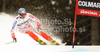 Kalle Palander of Finland skiing in first run of Men giant slalom race of Audi FIS alpine skiing World Cup in Alta Badia, Italy. Giant slalom race of Men Audi FIS Alpine skiing World Cup 2010-11, was held on Sunday, 20th of December 2010, on Gran Risa course in Alta Badia, Italy.
