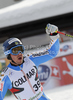 Matts Olsson of Sweden reacts in finish of second run of Men giant slalom race of Audi FIS alpine skiing World Cup in Alta Badia, Italy. Giant slalom race of Men Audi FIS Alpine skiing World Cup 2010-11, was held on Sunday, 20th of December 2010, on Gran Risa course in Alta Badia, Italy.
