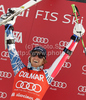 Winner Ted Ligety of USA celebrates his medal won in Men giant slalom race of Audi FIS alpine skiing World Cup in Alta Badia, Italy. Giant slalom race of Men Audi FIS Alpine skiing World Cup 2010-11, was held on Sunday, 20th of December 2010, on Gran Risa course in Alta Badia, Italy.
