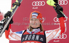 Tanja Poutiainen (FIN) 2nd place at the presentation ceremony of the FIS Alpine skiing World Cup ladies slalom race in Courchevel 1850, France.
