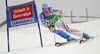 Irene Curtoni of Italy skiing in first run of Women giant slalom race of Audi FIS alpine skiing World Cup in Semmering, Austria. Giant slalom race of Women Audi FIS Alpine skiing World Cup 2010-11, was held on Tuesday, 28th of December 2010, in Semmering, Austria.
