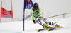 Veronika Staber of Germany skiing in first run of Women giant slalom race of Audi FIS alpine skiing World Cup in Semmering, Austria. Giant slalom race of Women Audi FIS Alpine skiing World Cup 2010-11, was held on Tuesday, 28th of December 2010, in Semmering, Austria.
