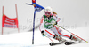 Anne-Sophie Barthet of France skiing in first run of Women giant slalom race of Audi FIS alpine skiing World Cup in Semmering, Austria. Giant slalom race of Women Audi FIS Alpine skiing World Cup 2010-11, was held on Tuesday, 28th of December 2010, in Semmering, Austria.
