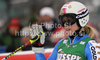 Jessica Lindell-Vikarby of Sweden reacts in finish of second run of Women giant slalom race of Audi FIS alpine skiing World Cup in Semmering, Austria. Giant slalom race of Women Audi FIS Alpine skiing World Cup 2010-11, was held on Tuesday, 28th of December 2010, in Semmering, Austria.
