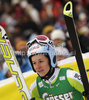 Third placed Kathrin Hoelzl of Germany reacts in finish of second run of Women giant slalom race of Audi FIS alpine skiing World Cup in Semmering, Austria. Giant slalom race of Women Audi FIS Alpine skiing World Cup 2010-11, was held on Tuesday, 28th of December 2010, in Semmering, Austria.
