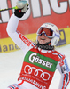 Winner Tessa Worley of France reacts in finish of second run of Women giant slalom race of Audi FIS alpine skiing World Cup in Semmering, Austria. Giant slalom race of Women Audi FIS Alpine skiing World Cup 2010-11, was held on Tuesday, 28th of December 2010, in Semmering, Austria.
