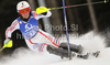 Nastasia Noens of France skiing in first run of Women slalom race of Audi FIS alpine skiing World Cup in Semmering, Austria. Slalom race of Women Audi FIS Alpine skiing World Cup 2010-11, was held on Wednesday, 29th of December 2010, in Semmering, Austria.
