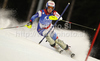 Sandra Gini of Switzerland skiing in first run of Women slalom race of Audi FIS alpine skiing World Cup in Semmering, Austria. Slalom race of Women Audi FIS Alpine skiing World Cup 2010-11, was held on Wednesday, 29th of December 2010, in Semmering, Austria.

