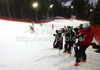 Photographers during first run of Women slalom race of Audi FIS alpine skiing World Cup in Semmering, Austria. Slalom race of Women Audi FIS Alpine skiing World Cup 2010-11, was held on Wednesday, 29th of December 2010, in Semmering, Austria.
