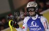 Marina Nigg of Liechtenstein reacts in finish of second run of Women slalom race of Audi FIS alpine skiing World Cup in Semmering, Austria. Slalom race of Women Audi FIS Alpine skiing World Cup 2010-11, was held on Wednesday, 29th of December 2010, in Semmering, Austria.
